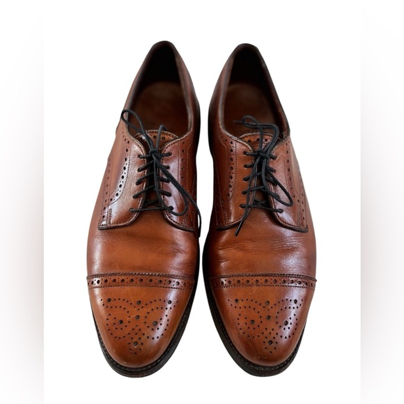 Allen Edmonds Sanford 5347 Bourbon Leather Brogue Derby Vintage Shoes 9.5 D main image 4